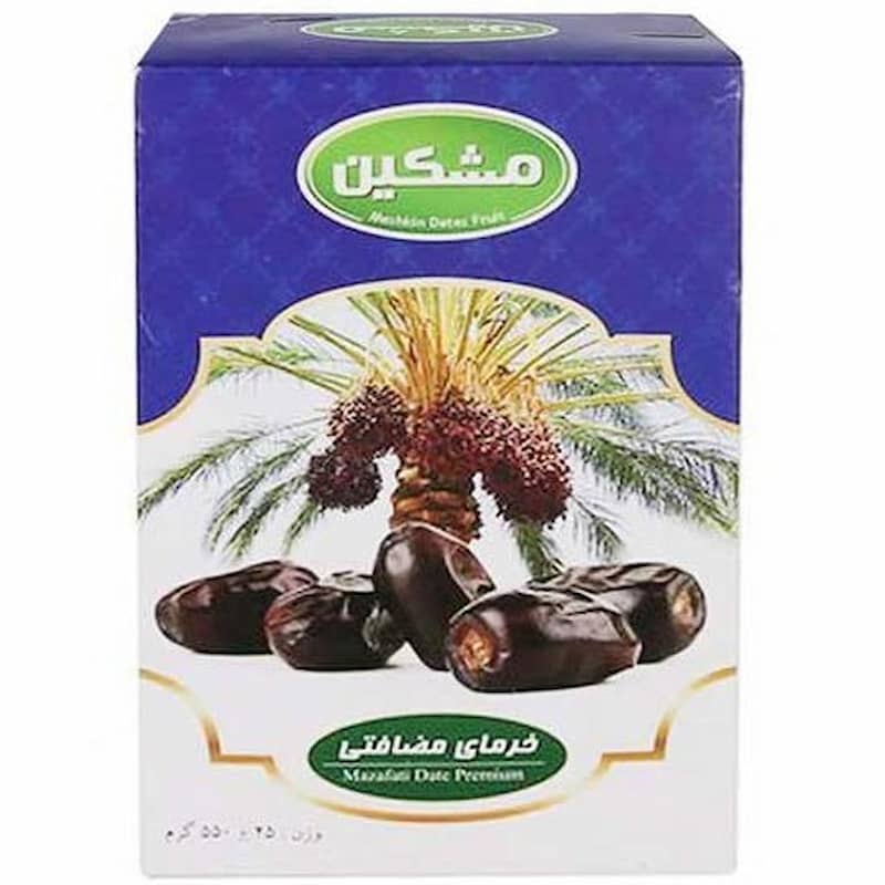 خرما مضافتی مشکین با اندازه مناسب و ظاهر یکدست